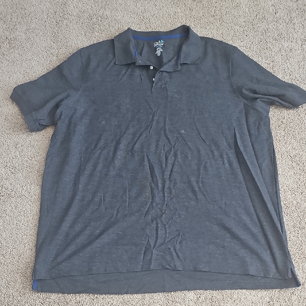 Croft & Barrow Gray Polo Shirt Versatile Comfort